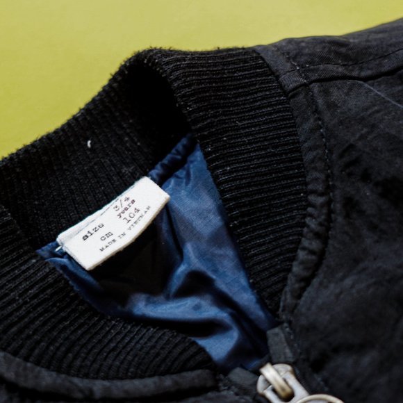 Zara Boys Black Bomber Jacket - Picture 4 of 4